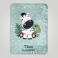 Babydecke Duo Zebra mit Namen bestickt von wolimbo