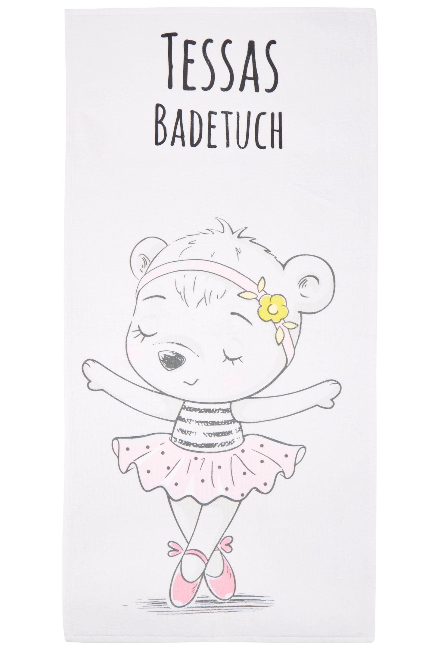 Wolimbo WSD Handtuch mit Namen Ballerina Motiv verschiedene Größen