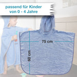 Abmessungen Badeponcho mit Namen von Wolimbo